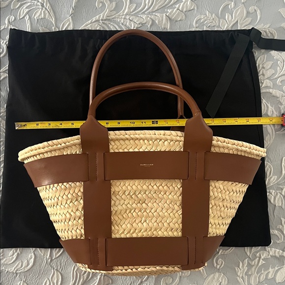 DeMellier Tan and Brown Large Woven Tote - Picture 12 of 13
